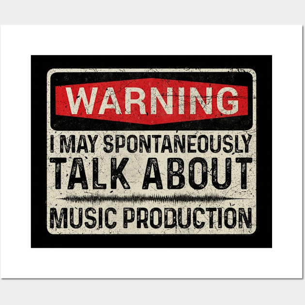 Mixing Audio Engineer Music Production Wall Art by MintaApparel